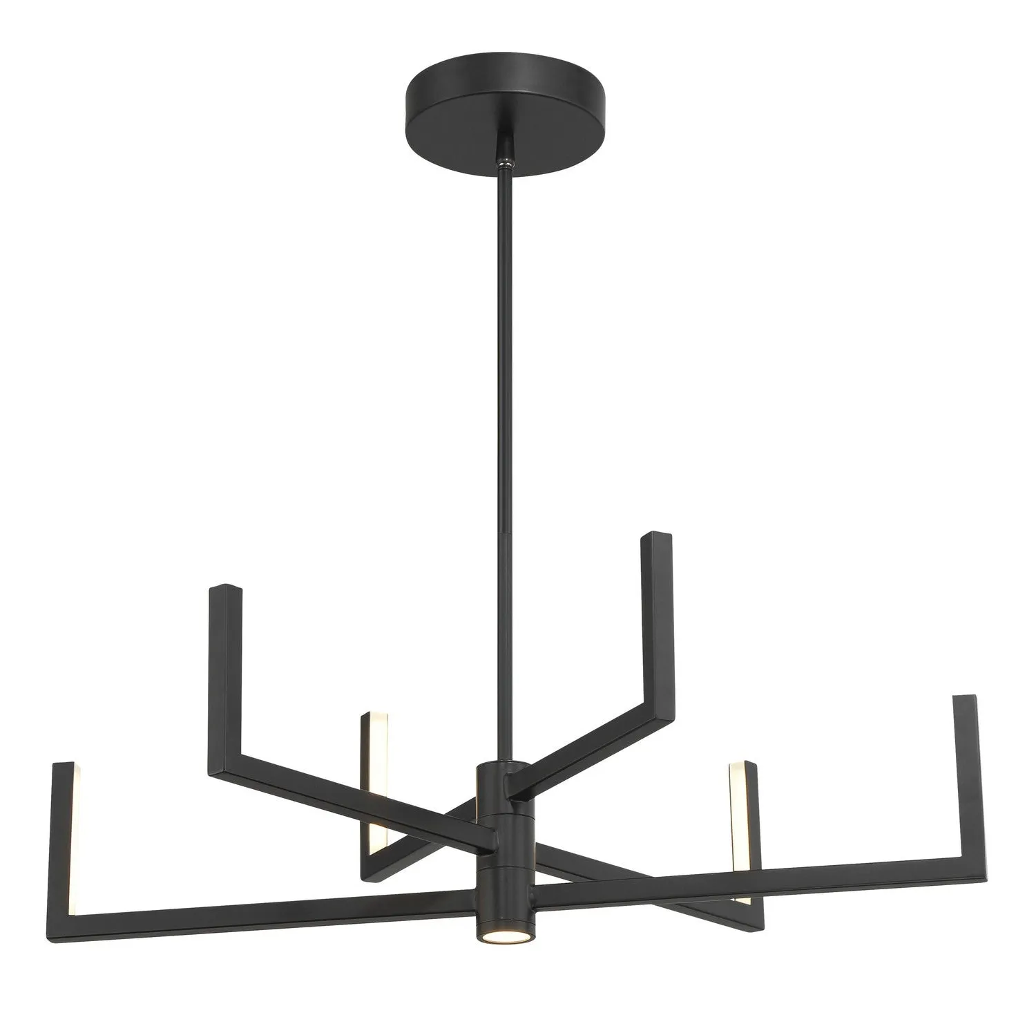 Articular LED Chandelier in Coal