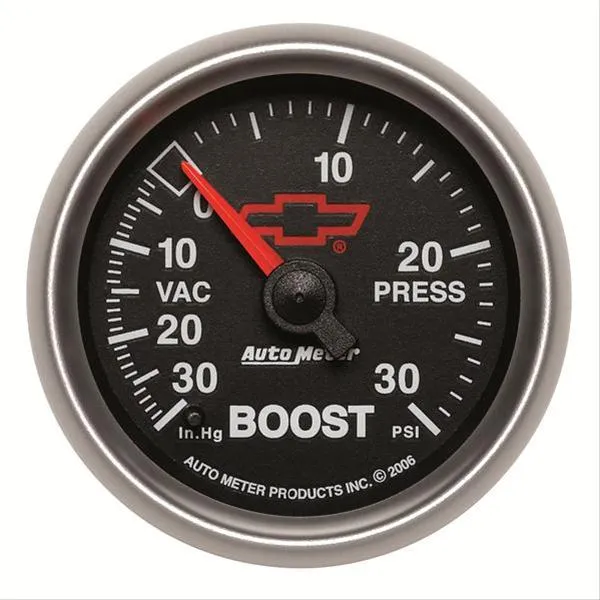 AutoMeter Sport-Comp II Chevy Red Bowtie Analog Gauges 3603-00406