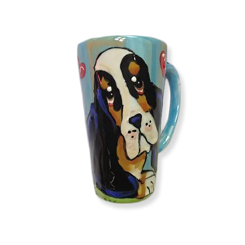 Basset Hound Latte Mug