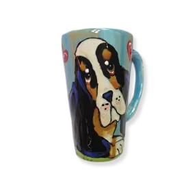 Basset Hound Latte Mug