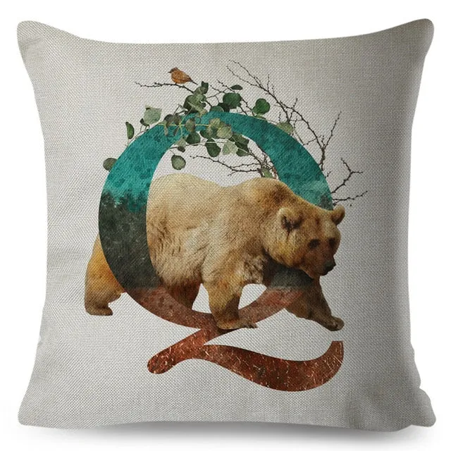 Beautiful Alphabet Pillow Animals