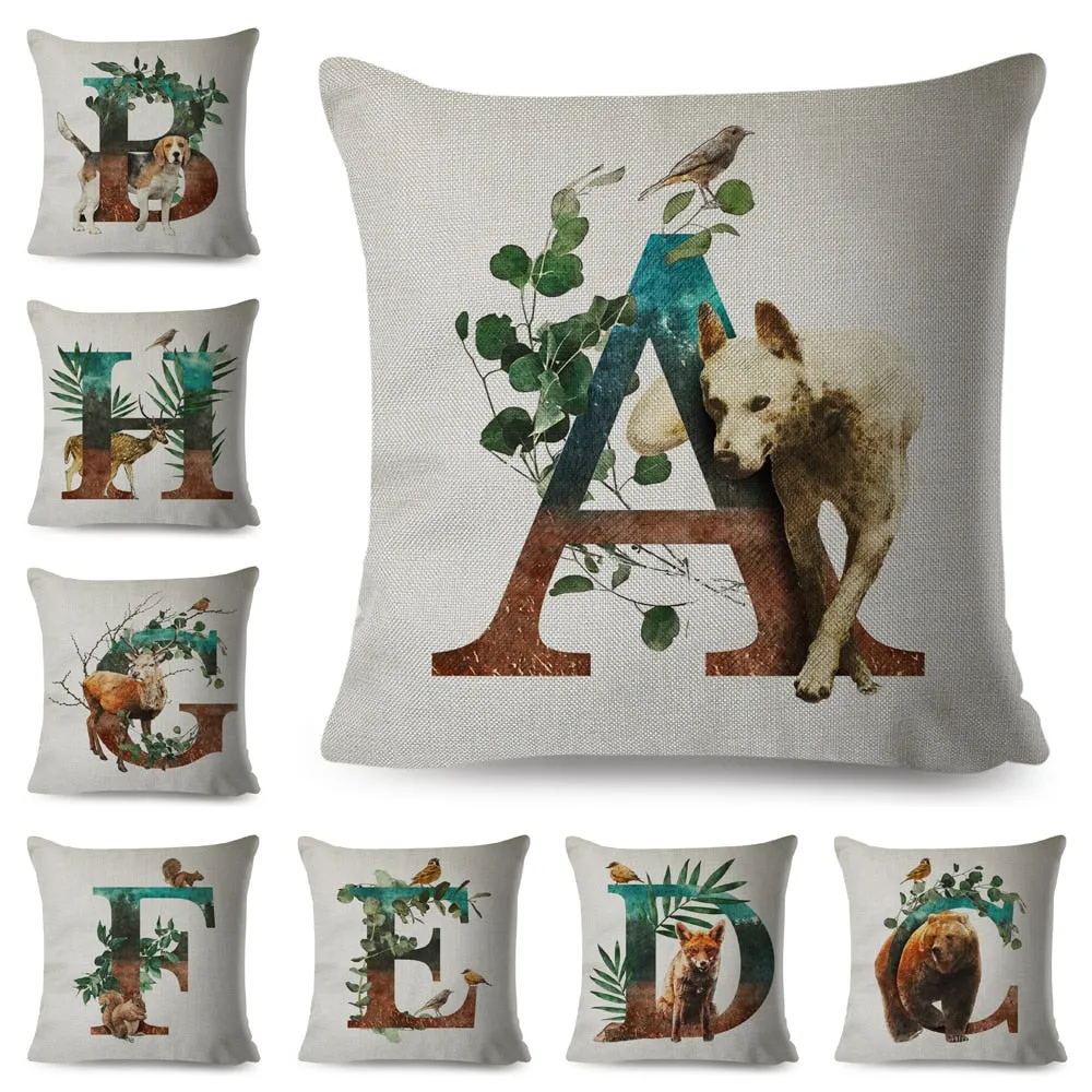 Beautiful Alphabet Pillow Animals