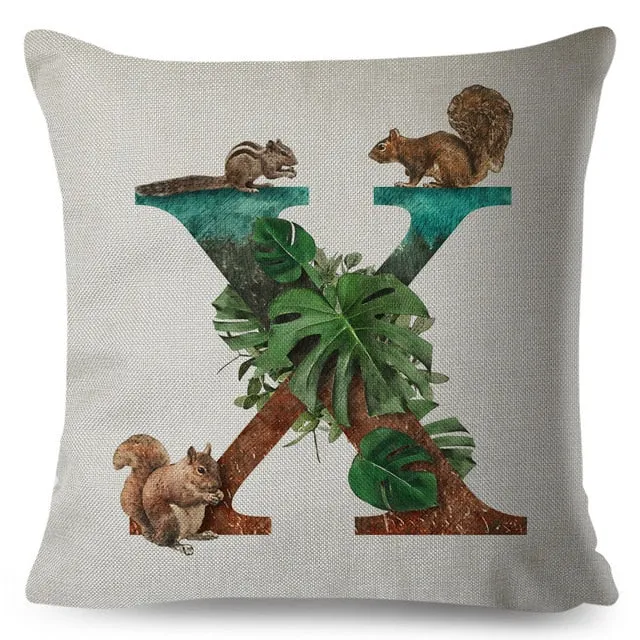 Beautiful Alphabet Pillow Animals