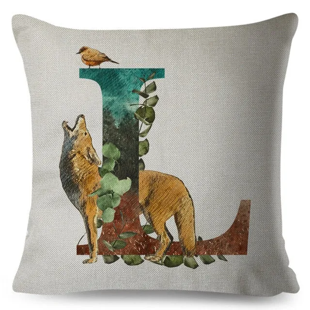 Beautiful Alphabet Pillow Animals