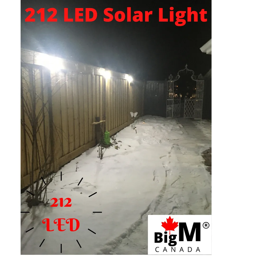 BigM  212 LED Best Solar Security Light With Motion Sensor for Outdoor