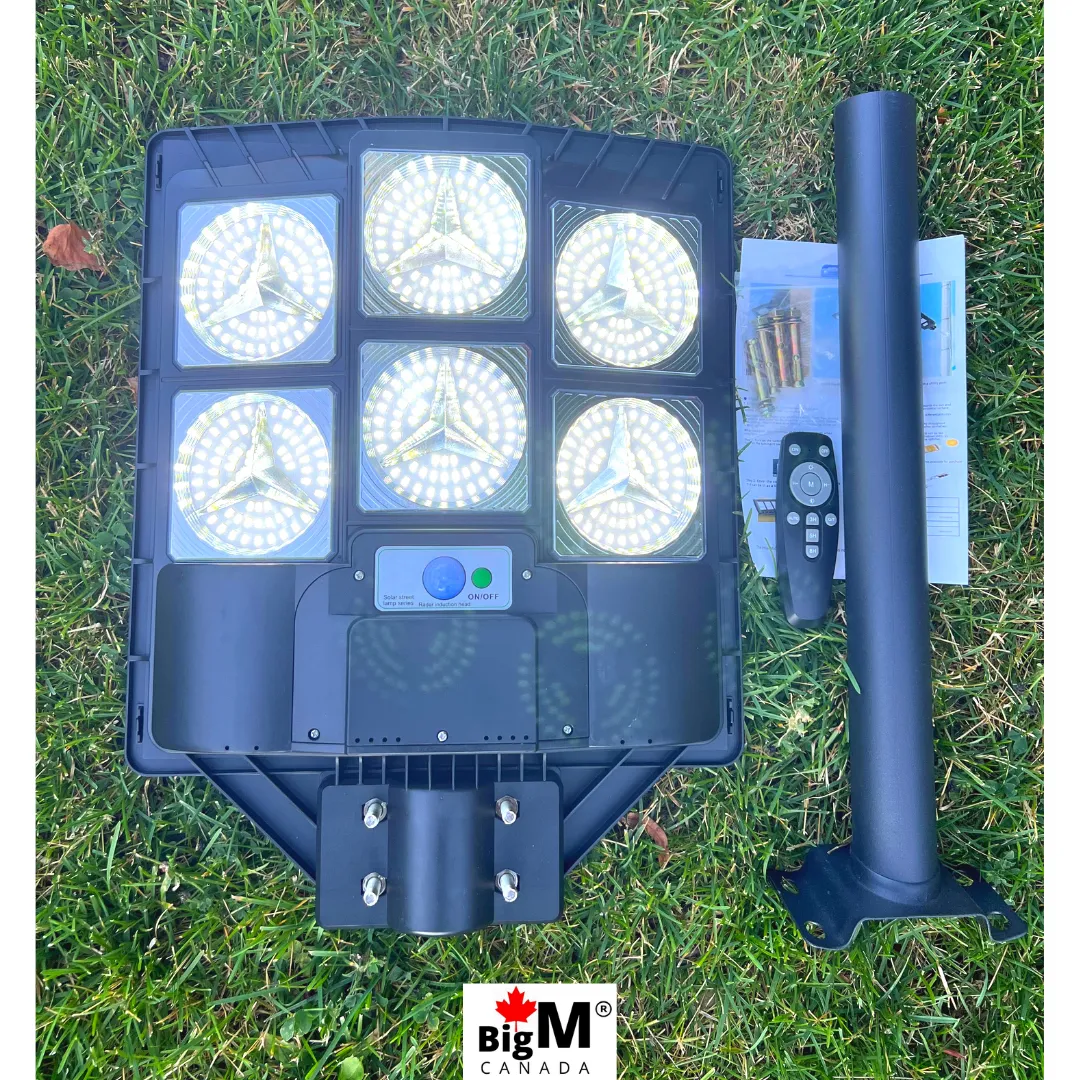 BigM 600W Heavy Duty Solar Street Light for commercial Outdoor Use