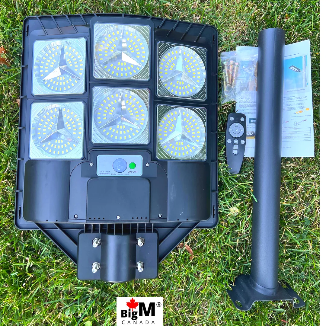 BigM 600W Heavy Duty Solar Street Light for commercial Outdoor Use