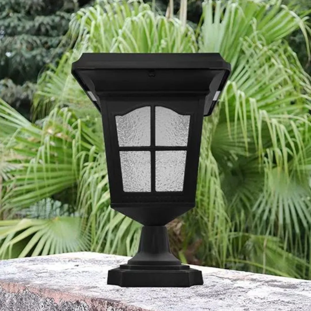 BigM Elegant Looking Vintage Style Solar Post Lights for Pillar Top