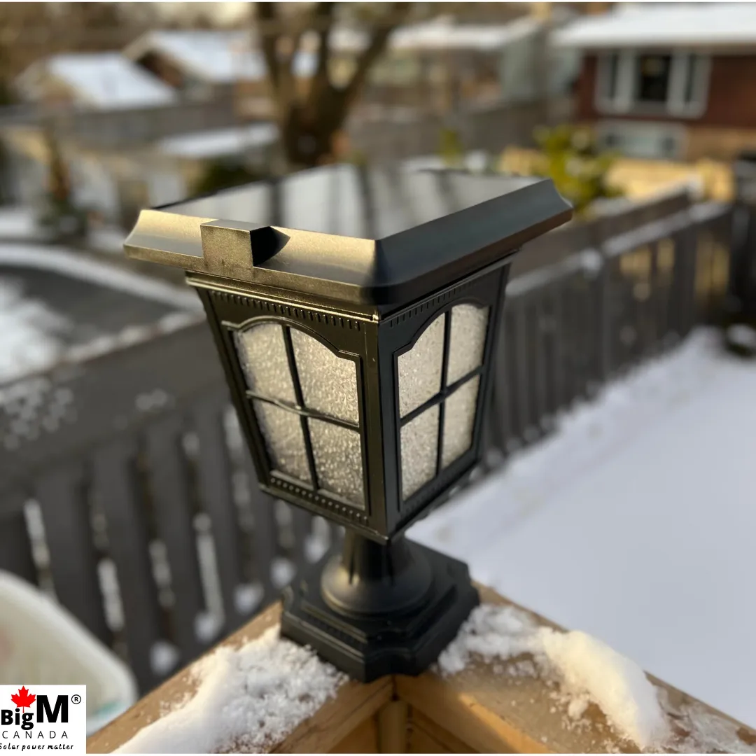 BigM Elegant Looking Vintage Style Solar Post Lights for Pillar Top