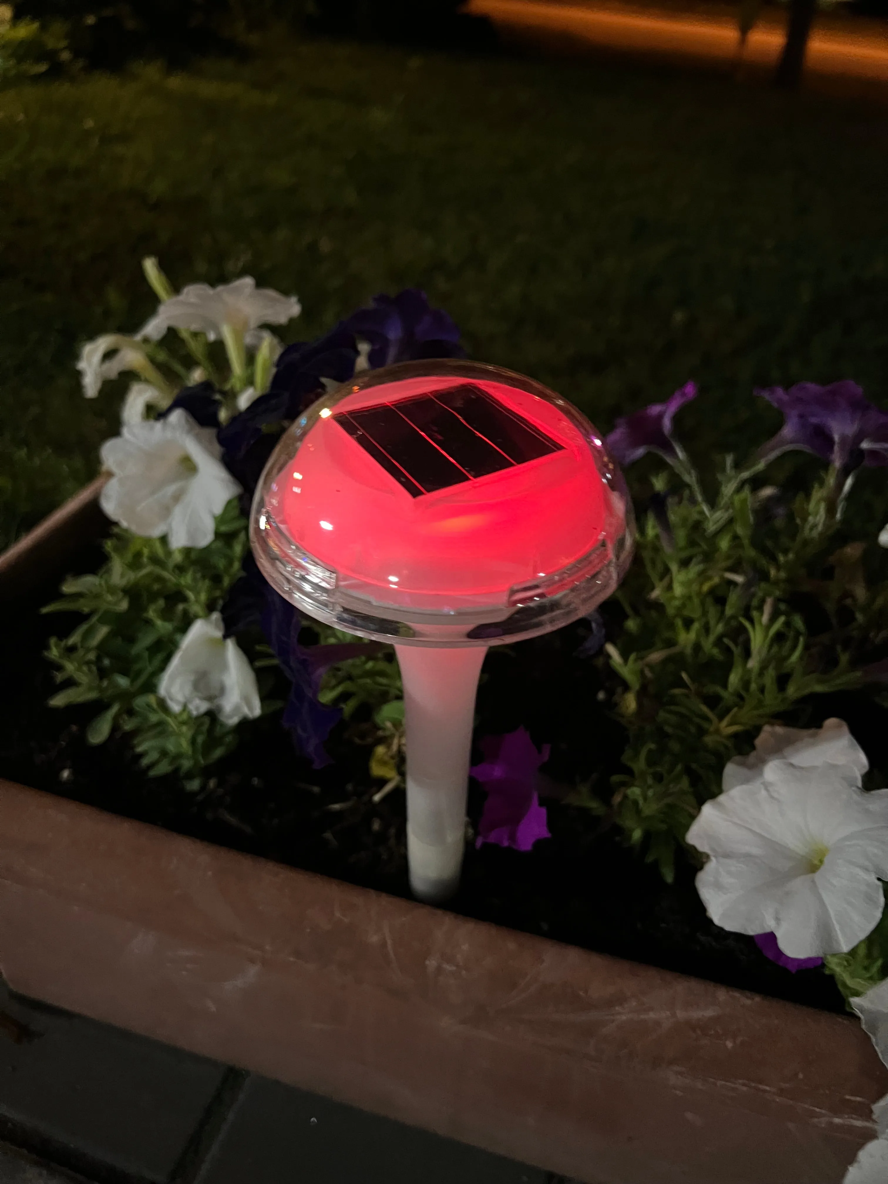 BigM RGB Color Changing Solar Mushroom Lights for Landscaping Gardens