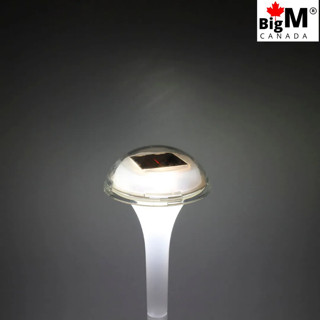 BigM RGB Color Changing Solar Mushroom Lights for Landscaping Gardens