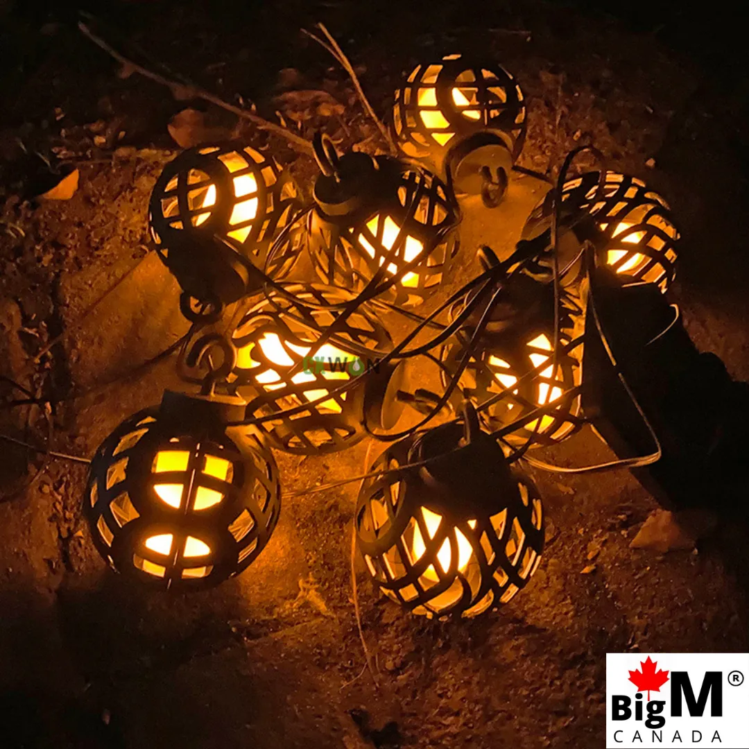 BigM solar flickering flame light balls for outdoor decorations