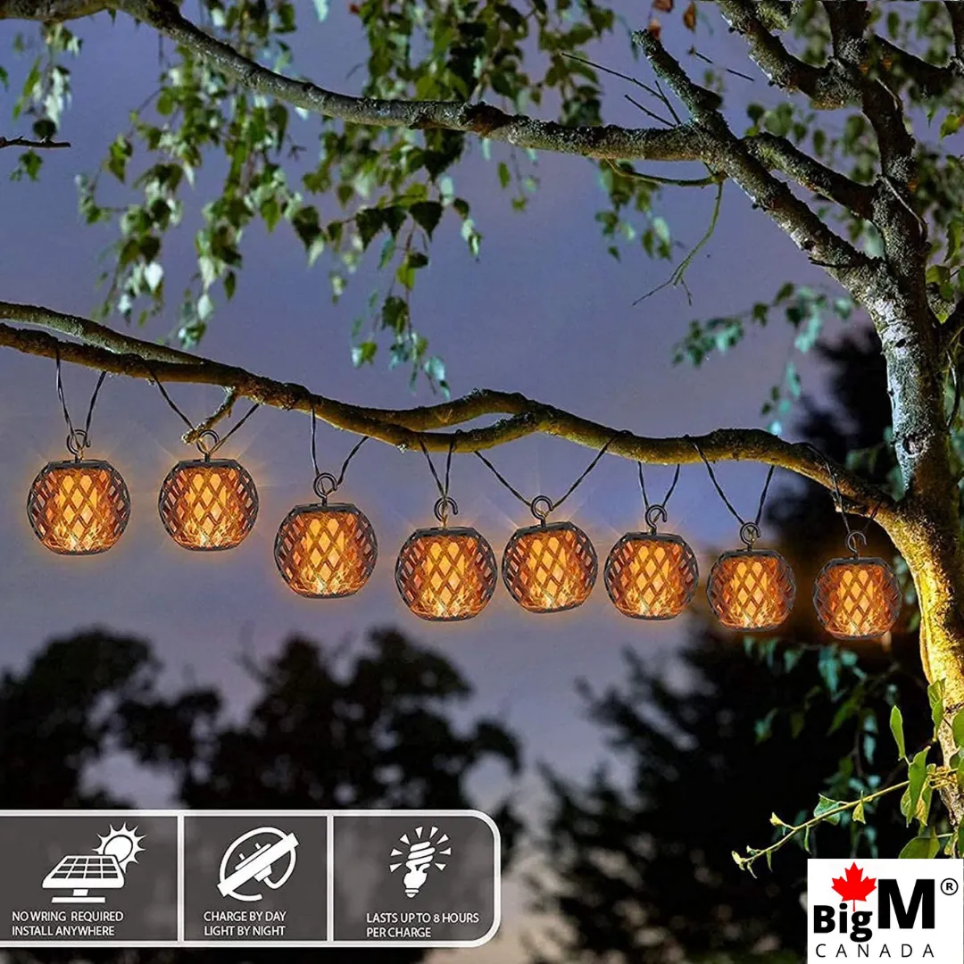 BigM solar flickering flame light balls for outdoor decorations