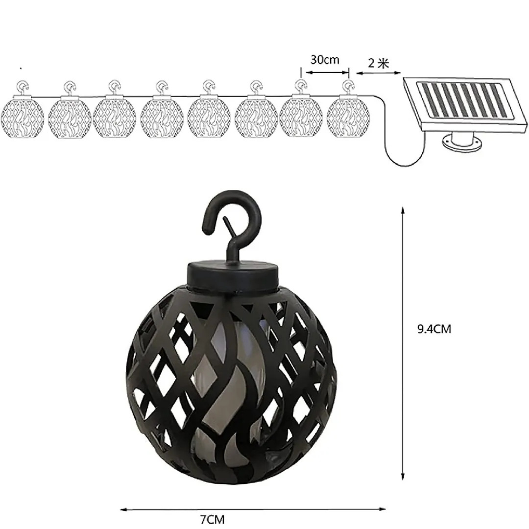 BigM solar flickering flame light balls for outdoor decorations