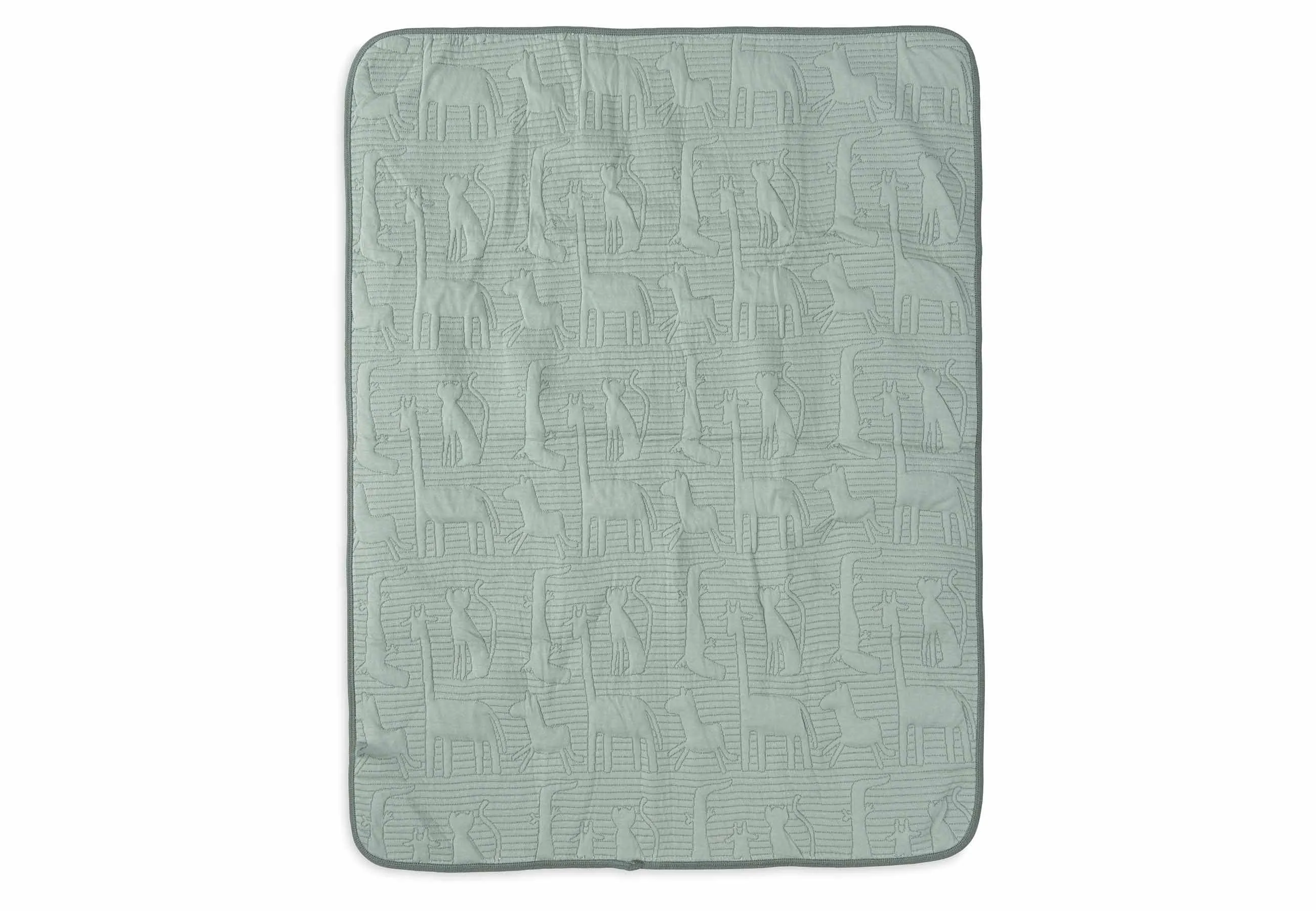 Blanket Cot 100x150cm Jungle Jambo - Ash Green/Laurel