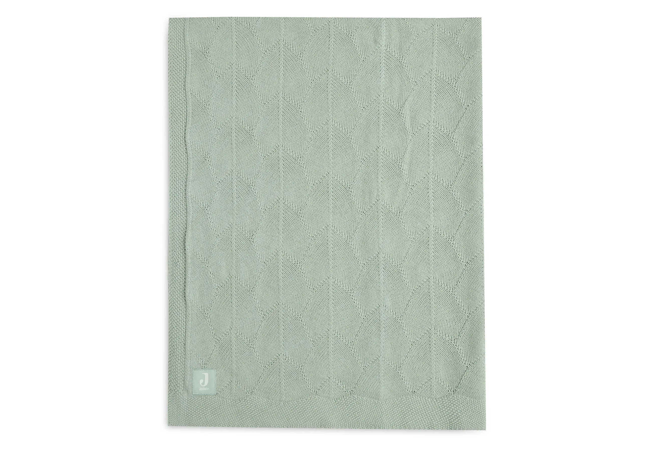 Blanket Cradle 75x100cm Shell Knit - Sea Foam - GOTS