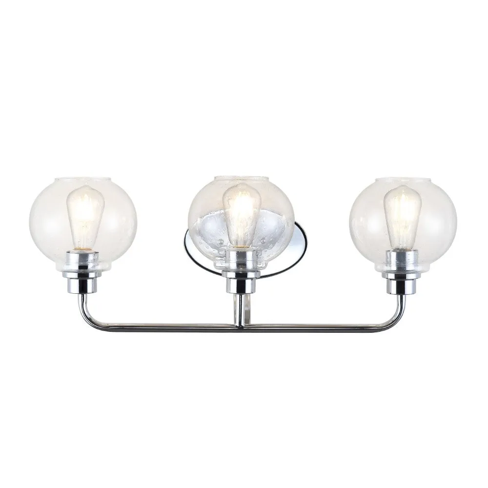 Bonnet Iron/Seeded Glass Cottage Rustic LED Vanity Light