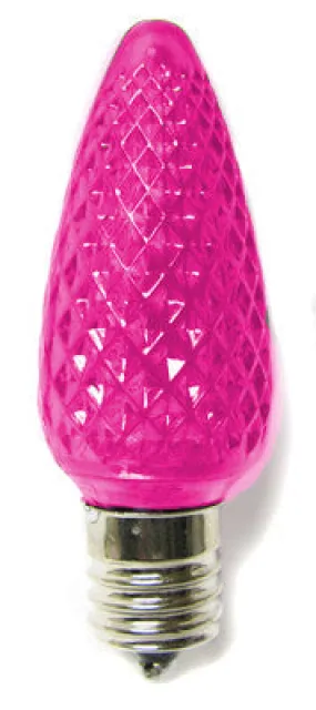 C9 LED Bulbs - Pink - 25 Pack