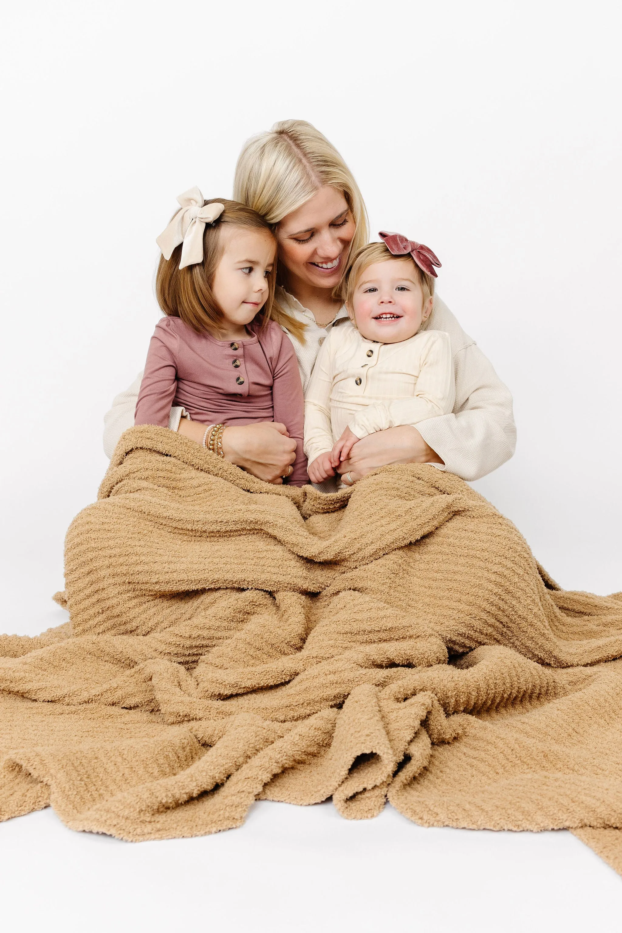 Chenille Blanket - Tan - Adult/Throw