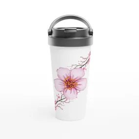 Cherry Blossom Leaf Travel Mug | Cherry Blossom Tumbler