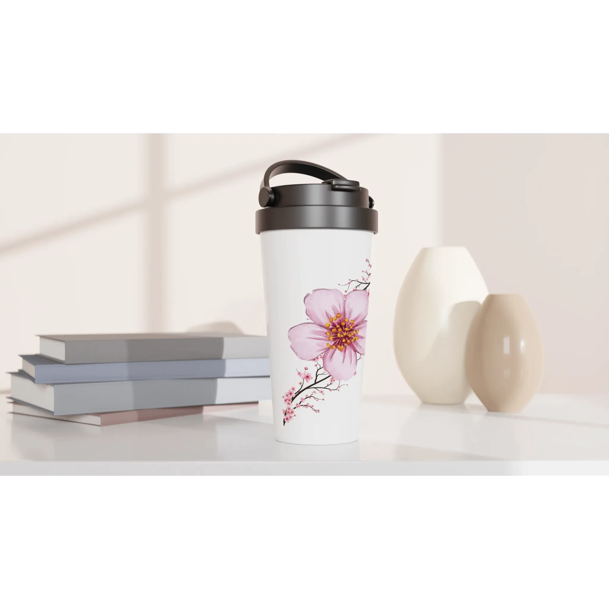 Cherry Blossom Leaf Travel Mug | Cherry Blossom Tumbler