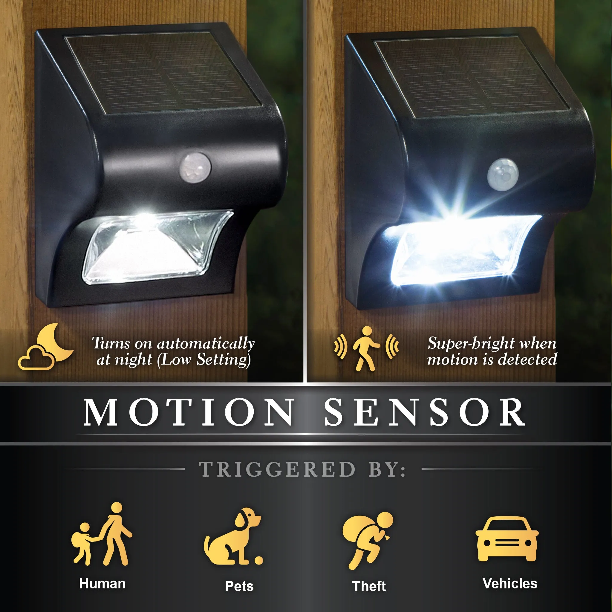 Classy Caps Solar Motion Sensor Deck & Wall Light SL133