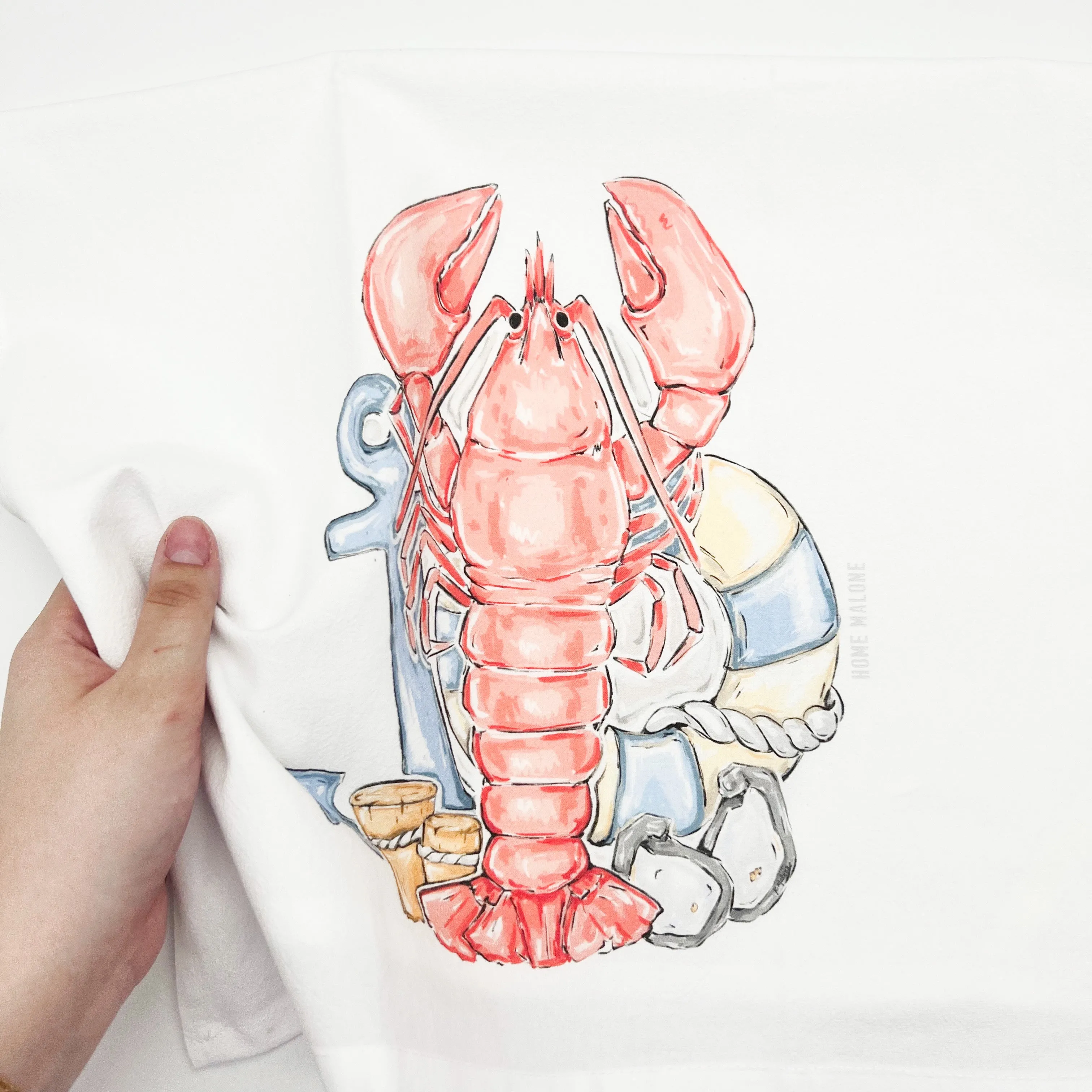 Coastal Lobster Tea Towel - ONLINE EXCLUSIVE