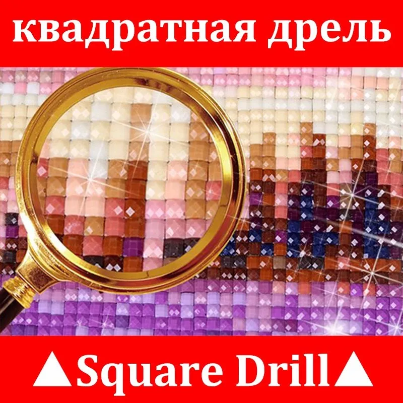 Colorful Castle Rainbow, 5D Diamond Painting Kits | Full Square / Round Drill Rhinestone Mosaic Diamond Art