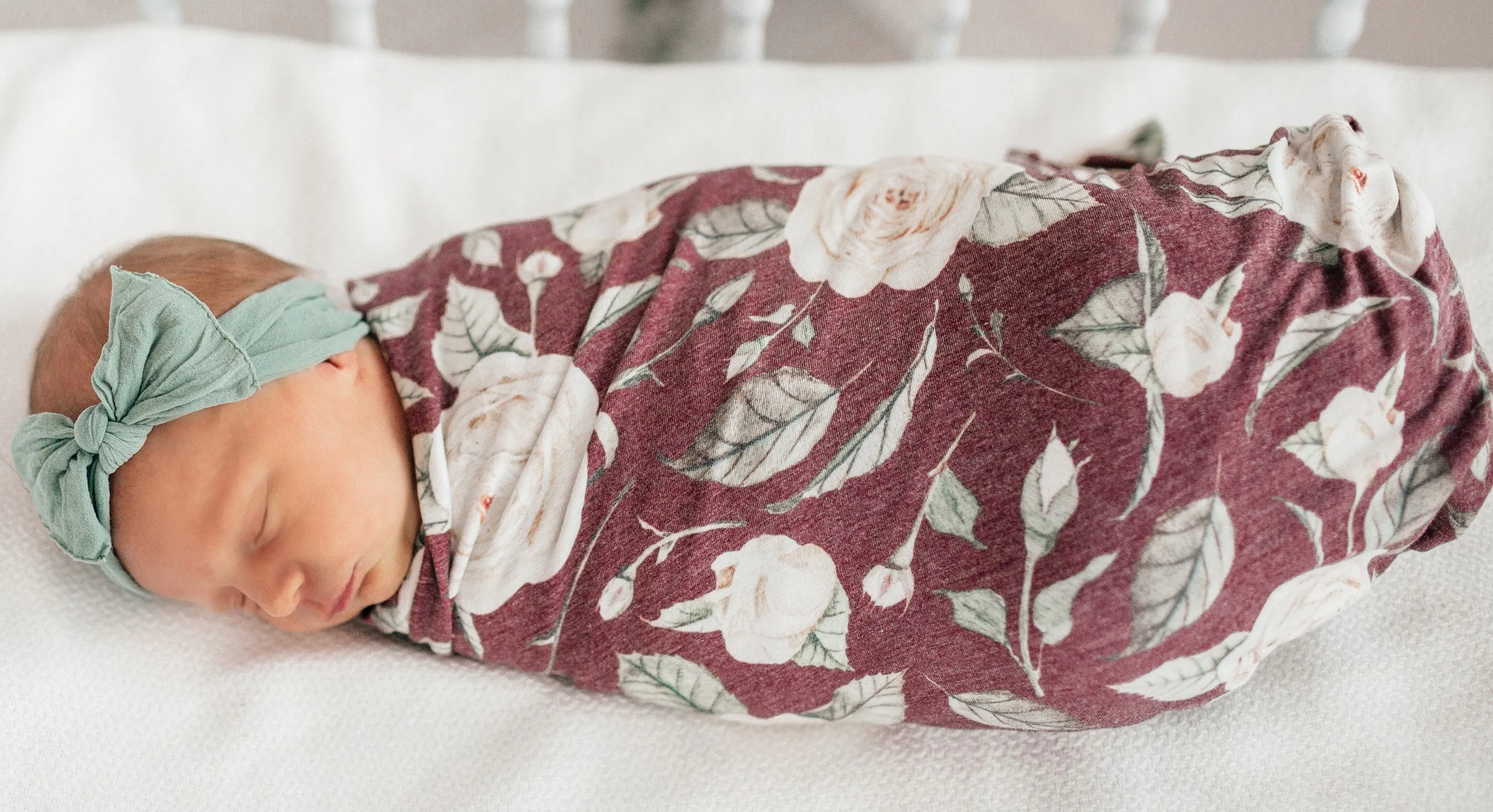 Copper Pearl Scarlet Knit Swaddle Blanket