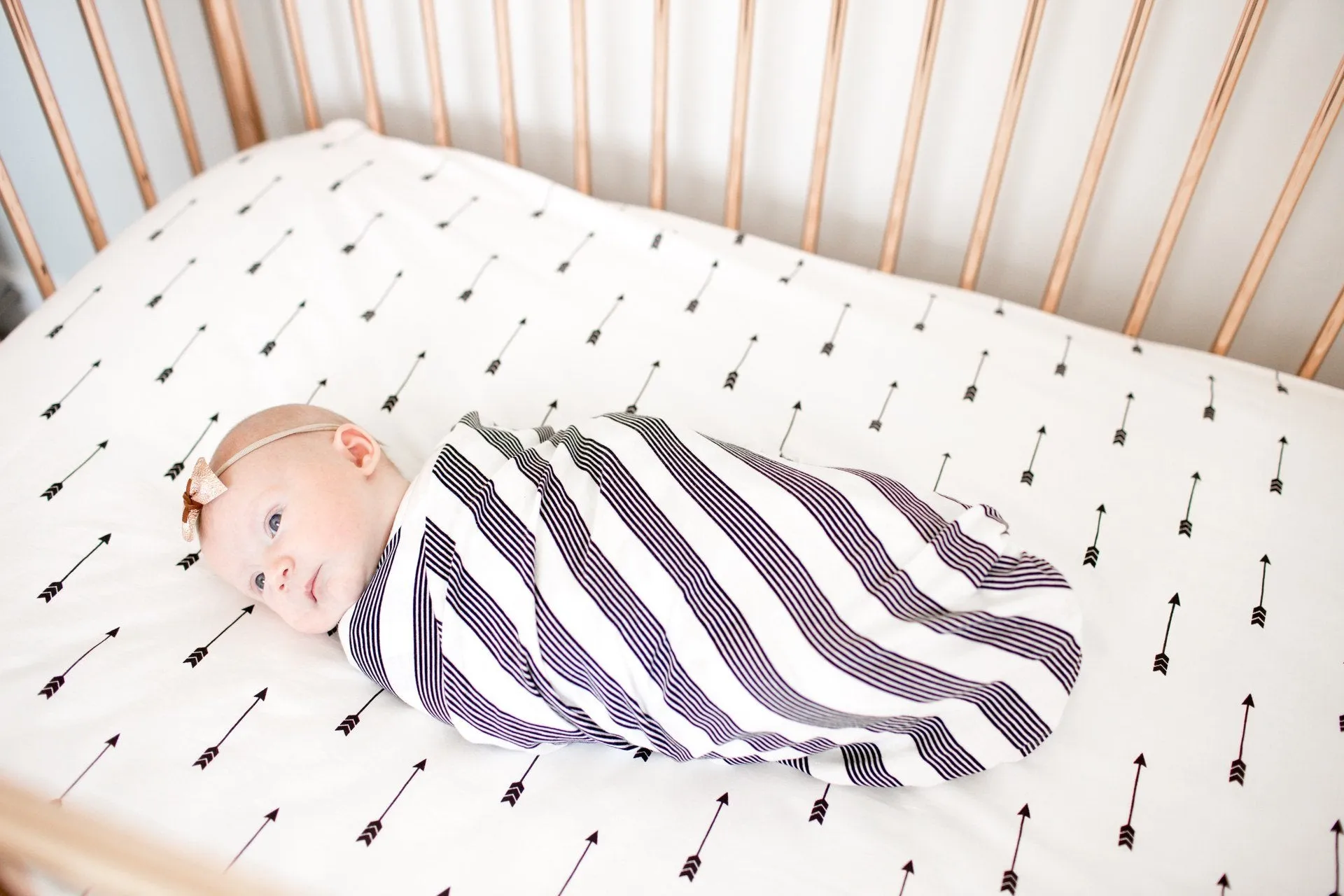 Copper Pearl Tribe Knit Swaddle Blanket