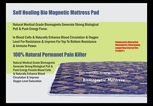 Cotton Single Bed Bio Magnetic Mattress Protectors (4x6 feet) Brown