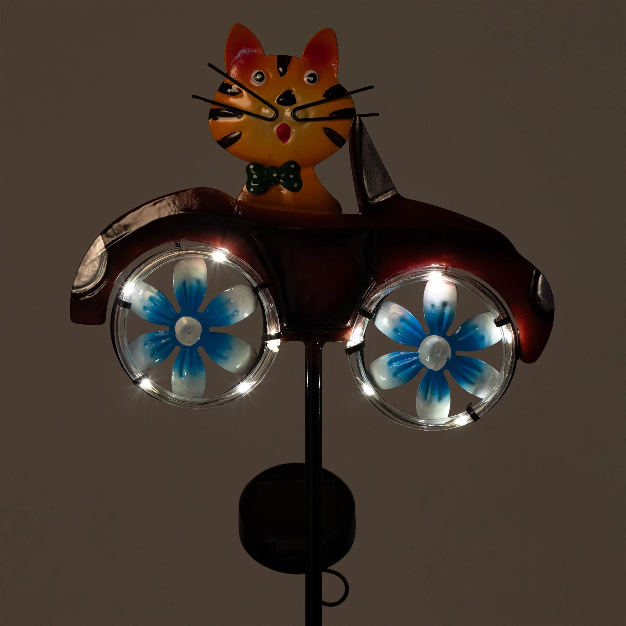 Cruising Cat Solar Garden Stake