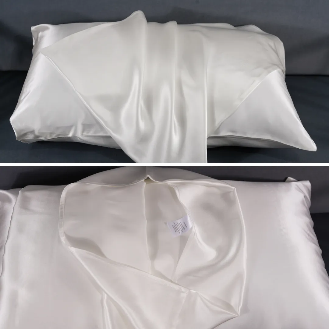 Custom Wholesale Silk Pillowcase 30 Momme Zipper Closure - Standard size