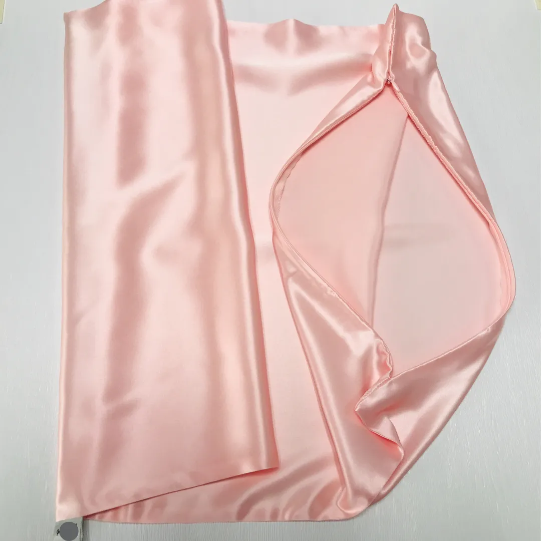 Custom Wholesale Silk Pillowcase 30 Momme Zipper Closure - Standard size