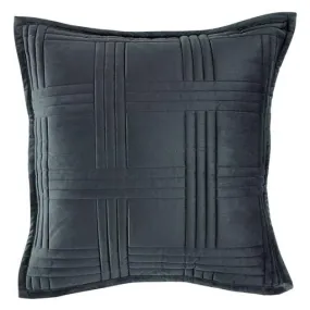 Dayton European Pillowcase Charcoal by Bianca