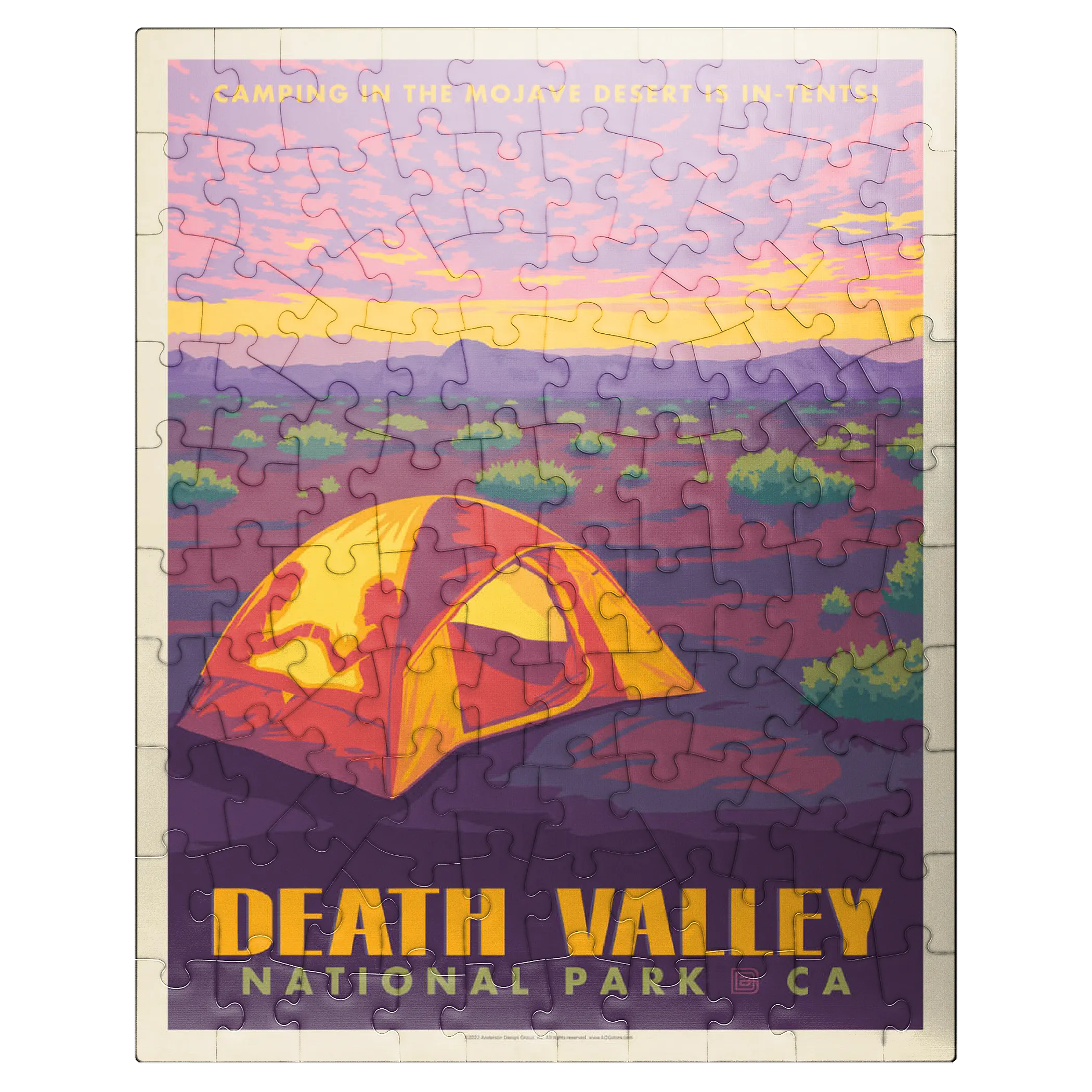 Death Valley National Park: Camping, Vintage Poster