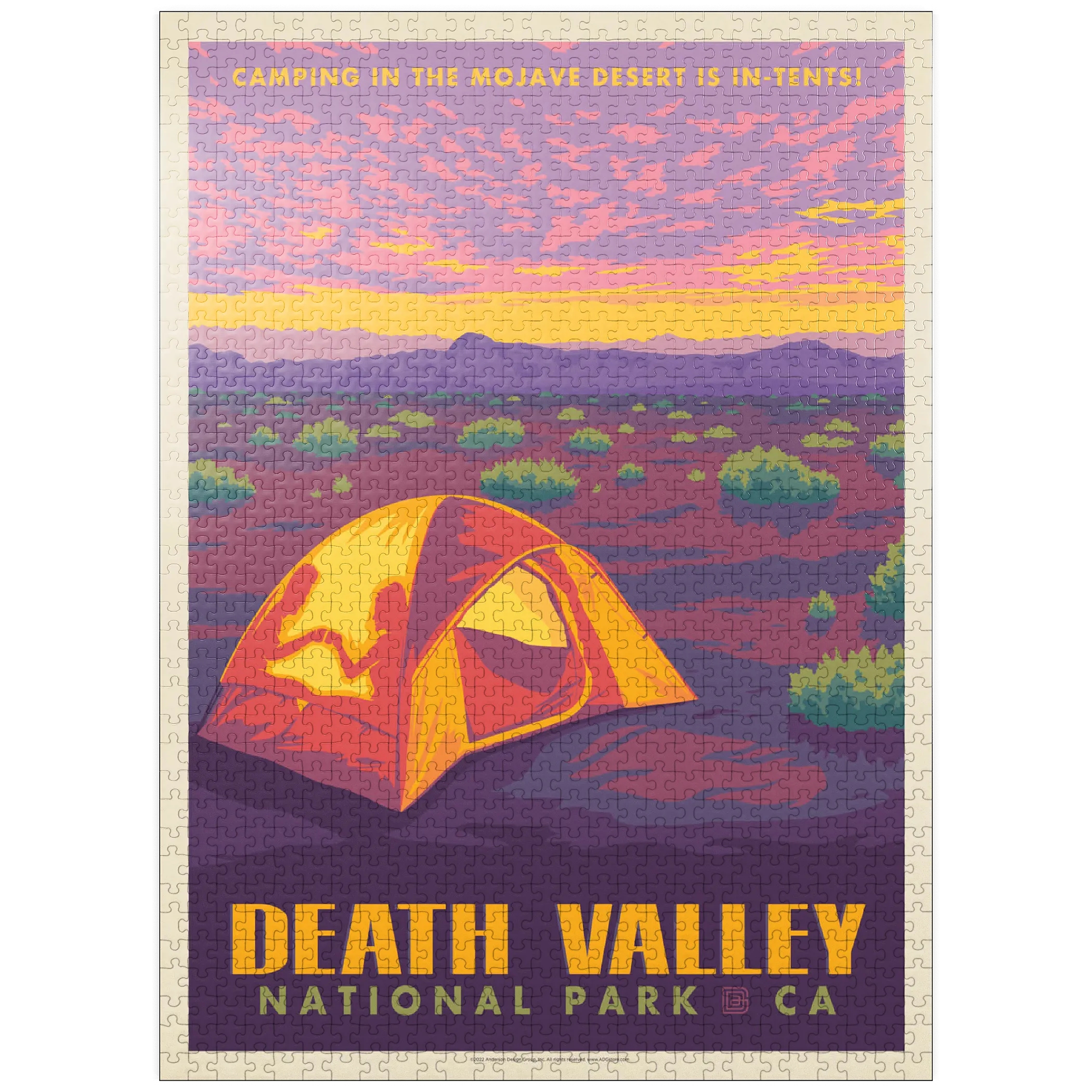 Death Valley National Park: Camping, Vintage Poster