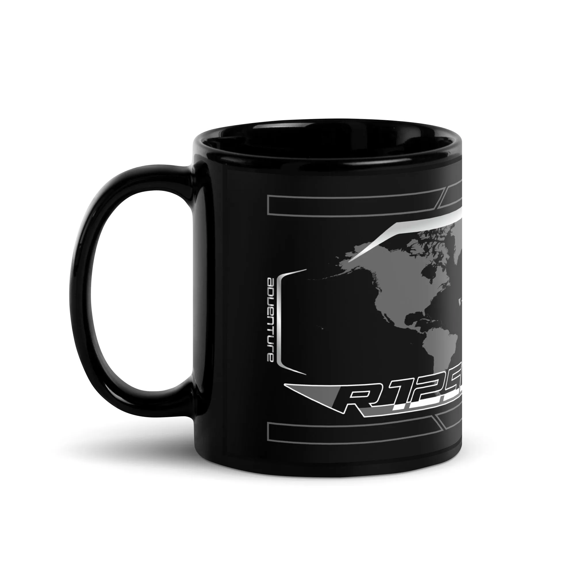 Designed Black Glossy Mug - Cup Inspired BMW R1250GS Triple Black Motorcycle Model - MM6247