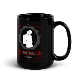 DEVIL TAROT CARD Black Glossy Mug