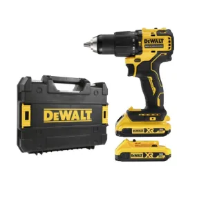 Dewalt 18v Brushless Ultra Compact Hammer Drill Driver 2 x 2.0AH Batteries & Charger - DCD709D2T-GB