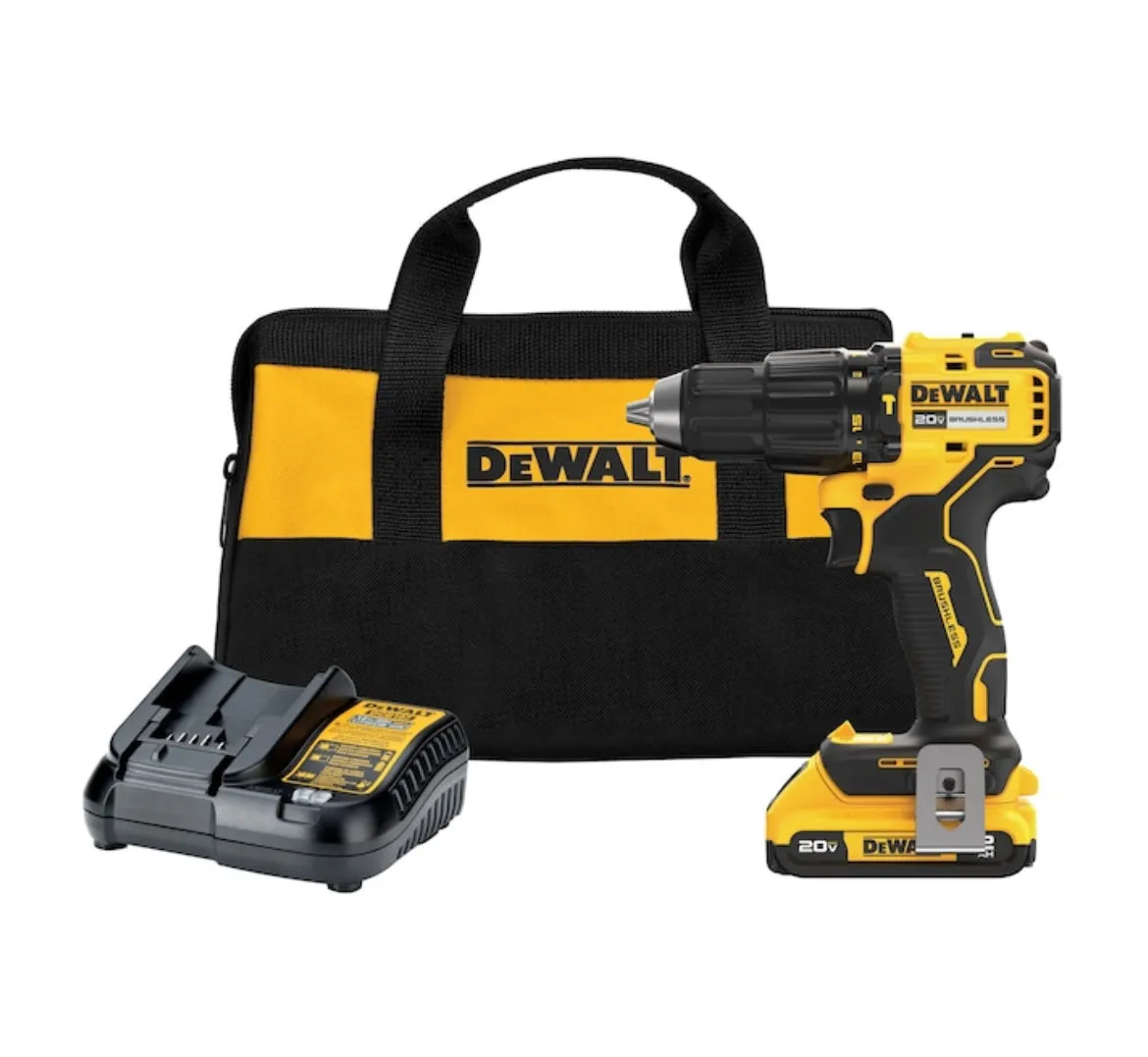 DEWALT 20-volt Max Brushless Hammer Drill (1-Battery Included)