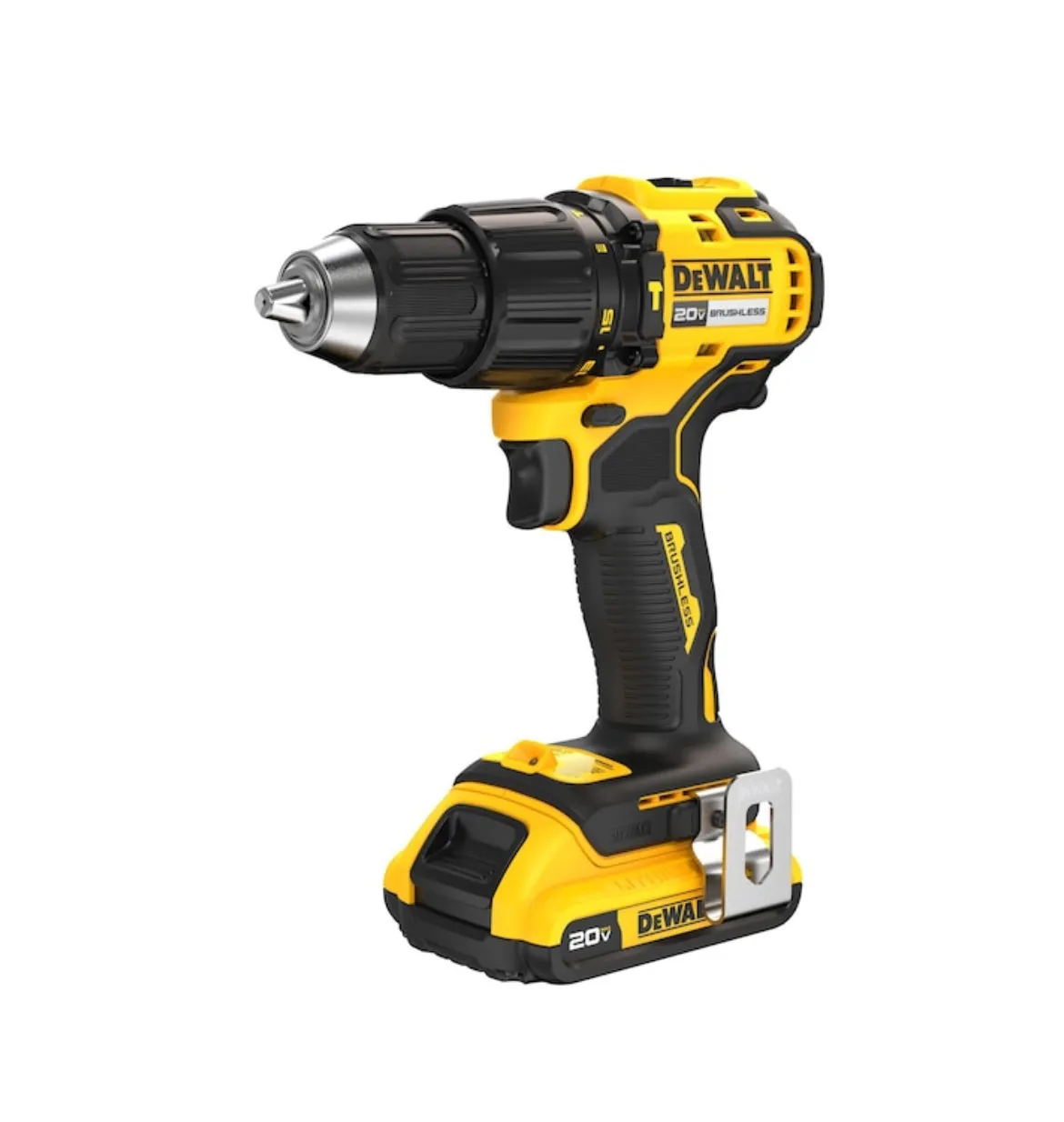 DEWALT 20-volt Max Brushless Hammer Drill (1-Battery Included)