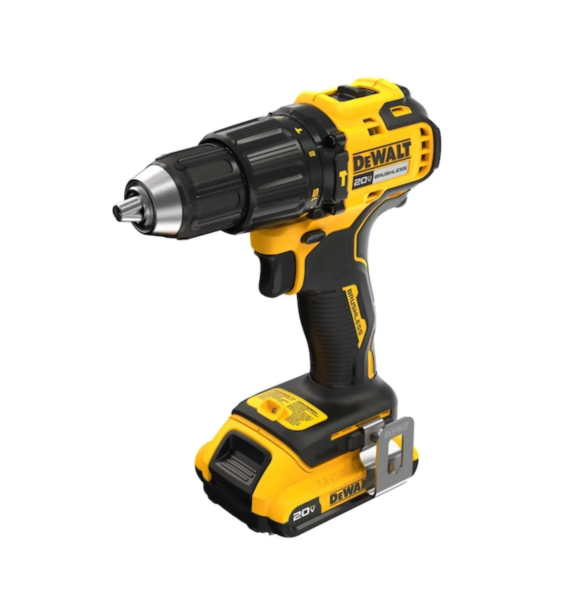 DEWALT 20-volt Max Brushless Hammer Drill (1-Battery Included)