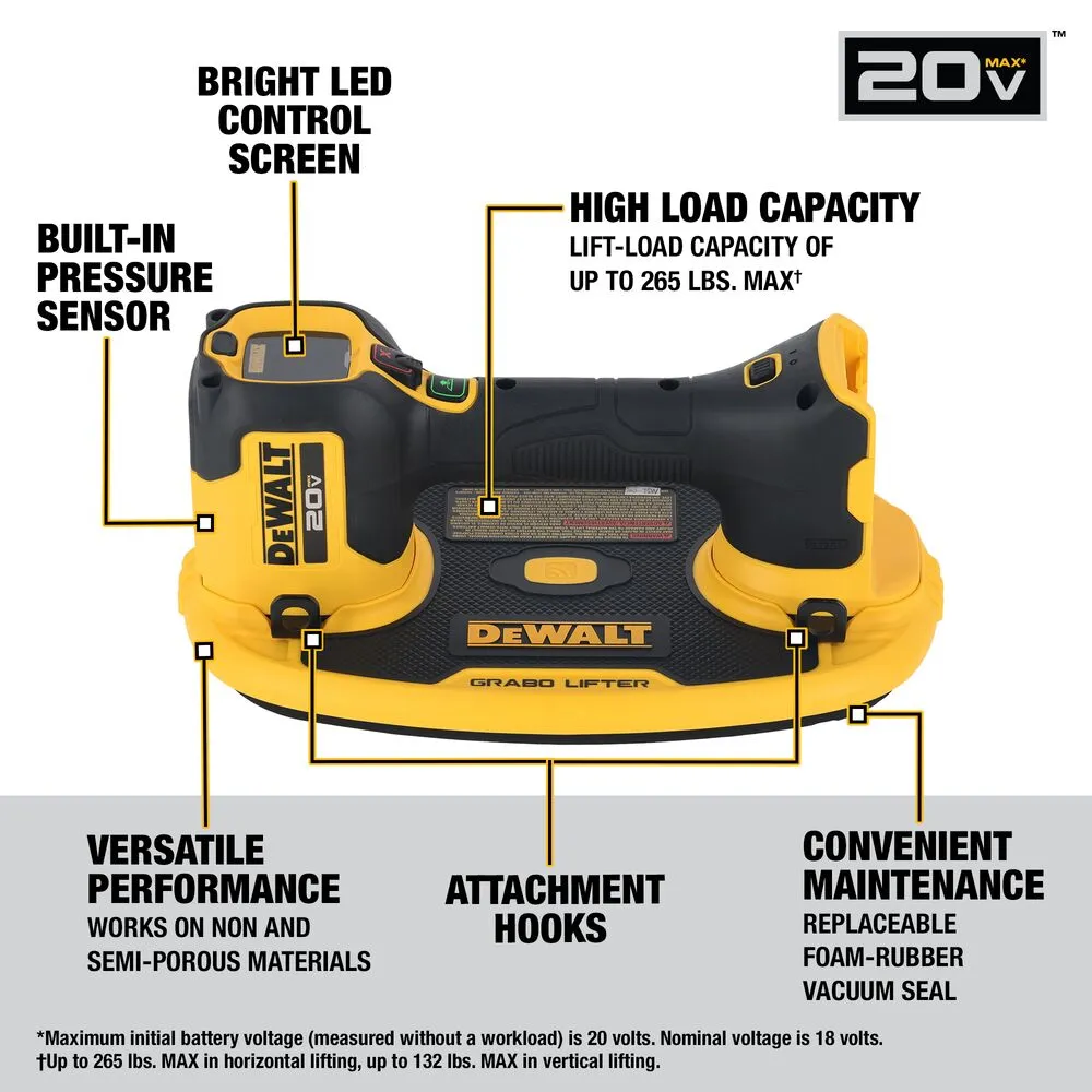 DeWalt DCE592B 20V MAX GRABO Lifter (Tool Only)