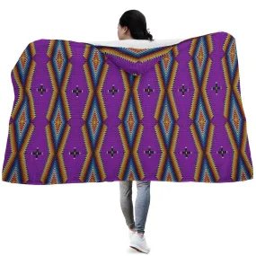 Diamond in the Bluff Purple Hooded Blanket