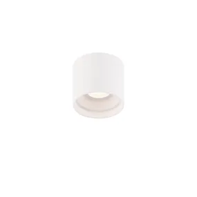 Downtown LED Outdoor Flush Mount in White