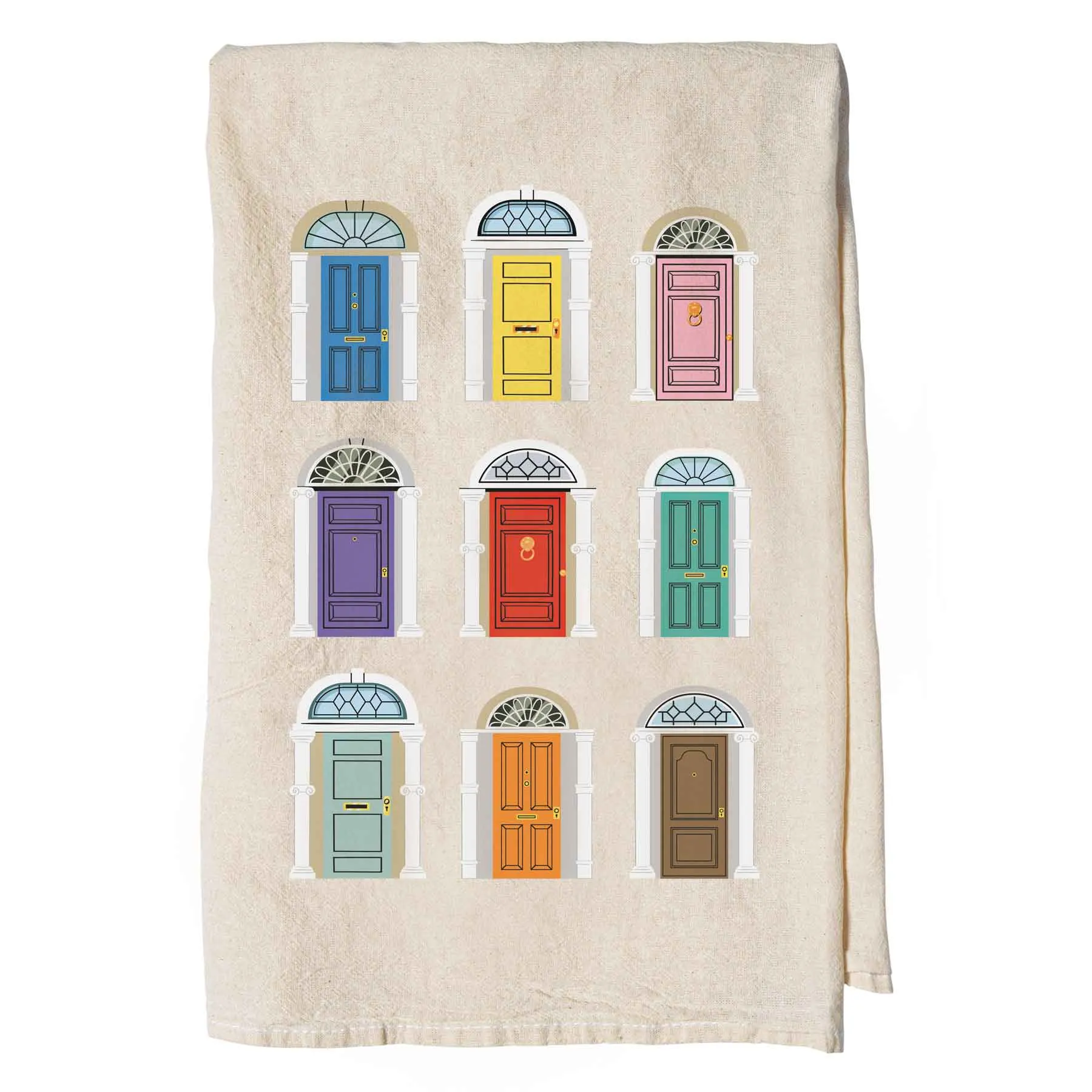 Dublin Doors Tea Towel