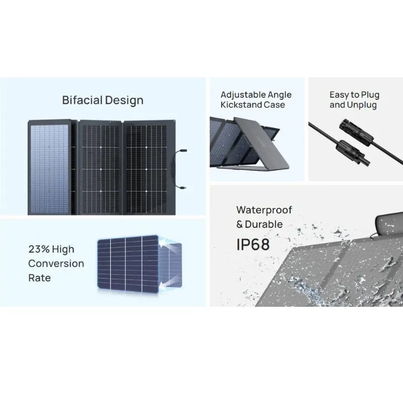 EcoFlow 220W Portable Solar Panel Bifacial Solar220W