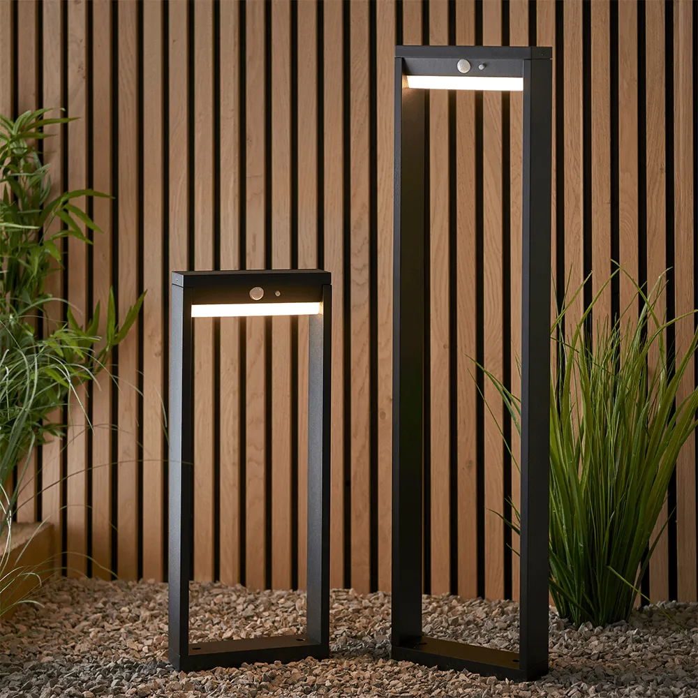 Endon Dannah LED Solar Post in Black (Small)