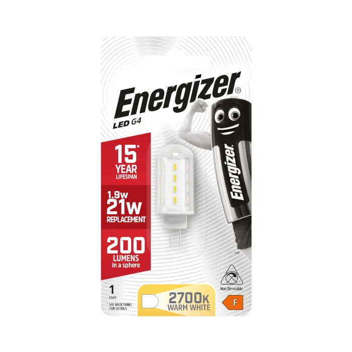 Energizer 2.1W G4 LED Capsule - 200lm - 3000K